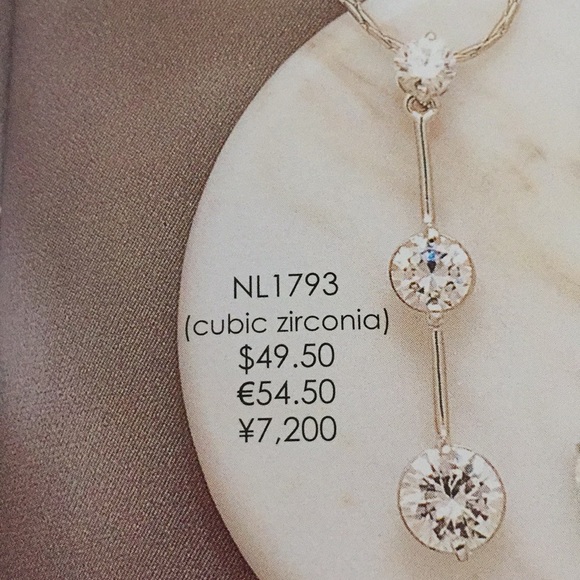 Cubic zirconia necklace - Picture 4 of 6